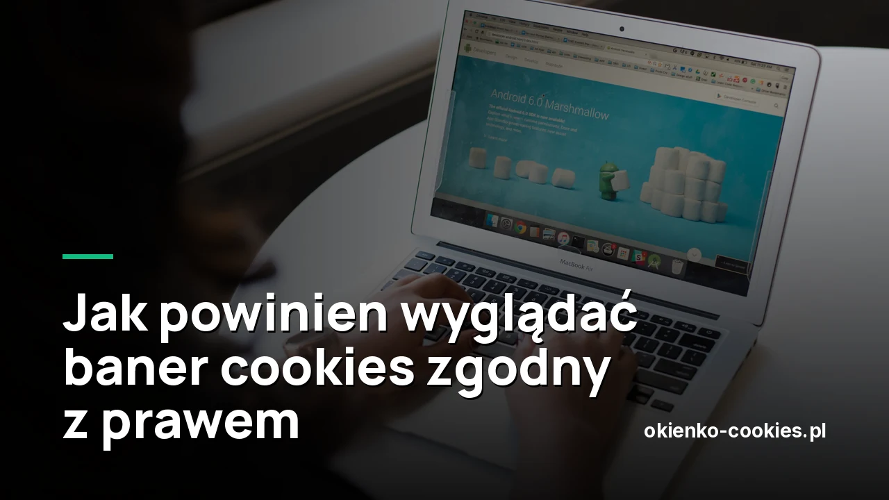 Jak powinien wyglądać baner cookies zgodny z prawem