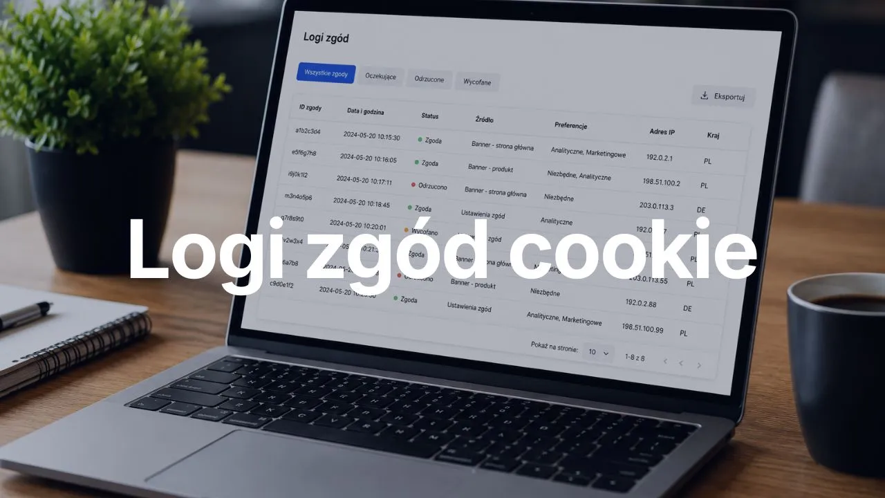 Logi zgód cookie - Twój dowód na wypadek kontroli UODO